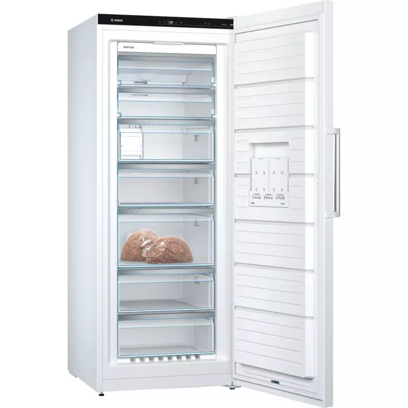 Bosch Serie 6 GSN54AWCV saldētava Vertikālā saldētava Brīvi stāvoša 328 L Balta