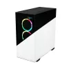 ENERMAX datora korpuss - Enermaxk8 ArGB rūdīta stikla mid-tower - balts