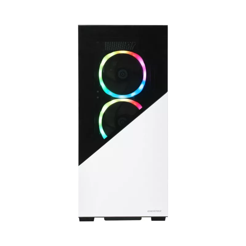ENERMAX datora korpuss - Enermaxk8 ArGB rūdīta stikla mid-tower - balts