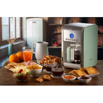 Pilienu kafijas automāts ARIETE 1342/04 — 12 tases, 2,9 kg, zaļš