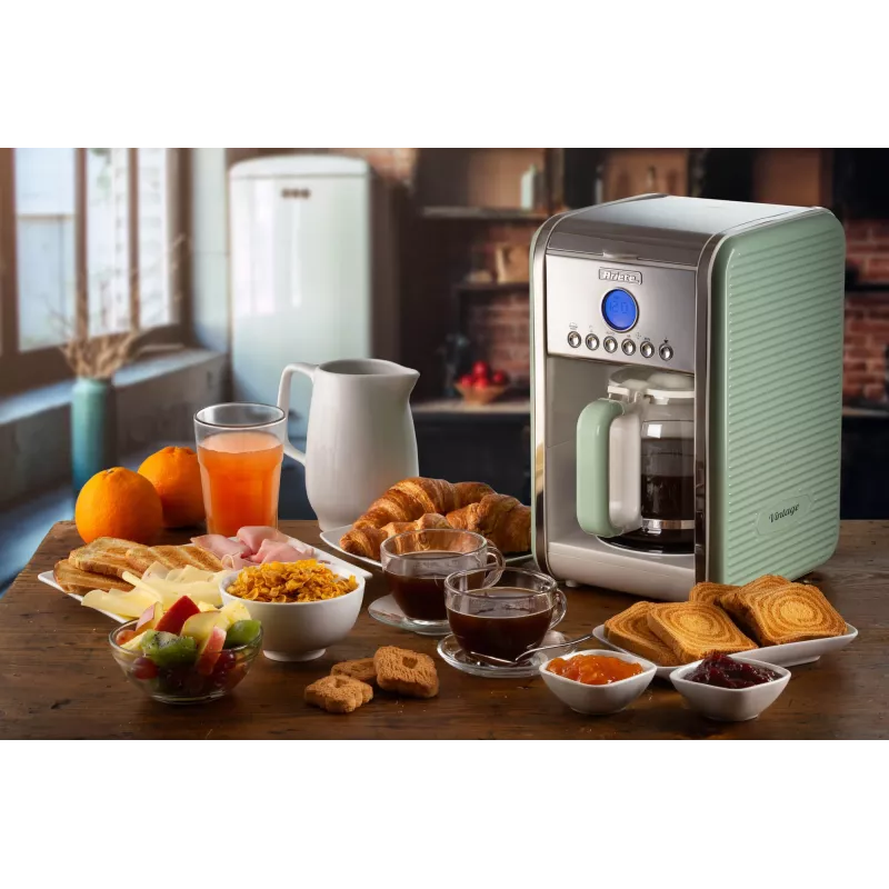 Pilienu kafijas automāts ARIETE 1342/04 — 12 tases, 2,9 kg, zaļš