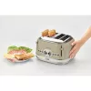 Ariete 156 4 Slice Vintage Toaster, 1600 W, 6 grauzdēšanas līmeņi, nerūsējošais tērauds krāsots pasteļbēšā, bez sviestmaižu turētājiem