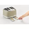 Ariete 156 4 Slice Vintage Toaster, 1600 W, 6 grauzdēšanas līmeņi, nerūsējošais tērauds krāsots pasteļbēšā, bez sviestmaižu turētājiem