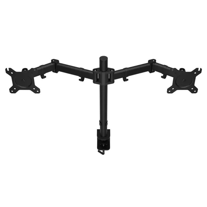Monitora stiprinājums ENDORFY Atlas Double 2 displejiem 27 collas (68,6 cm), skava, VESA 75x75–100x100, maks. 8 kg uz ekrānu, melns