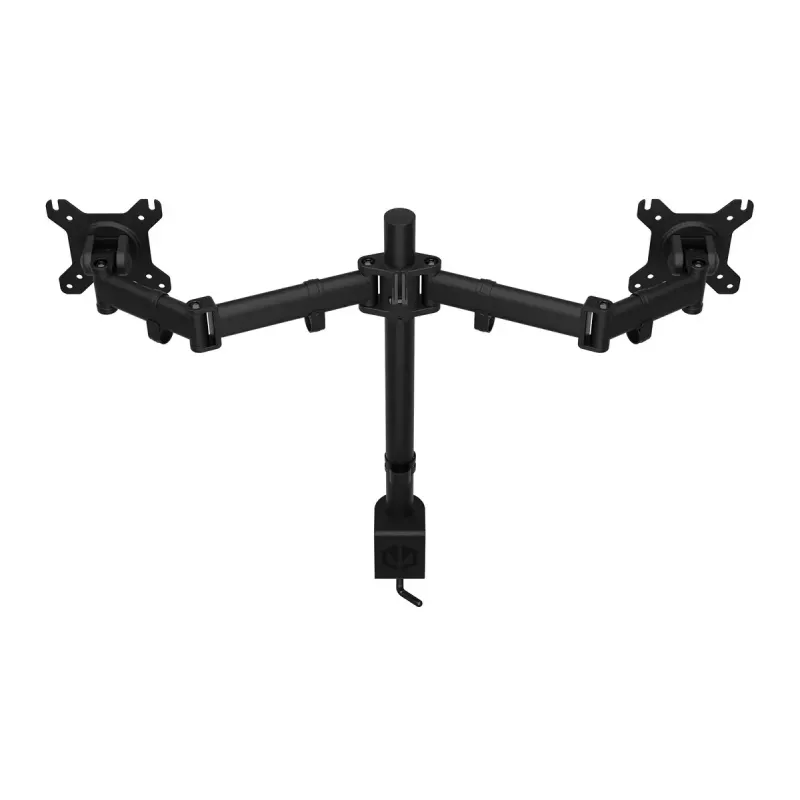 Monitora stiprinājums ENDORFY Atlas Double 2 displejiem 27 collas (68,6 cm), skava, VESA 75x75–100x100, maks. 8 kg uz ekrānu, melns