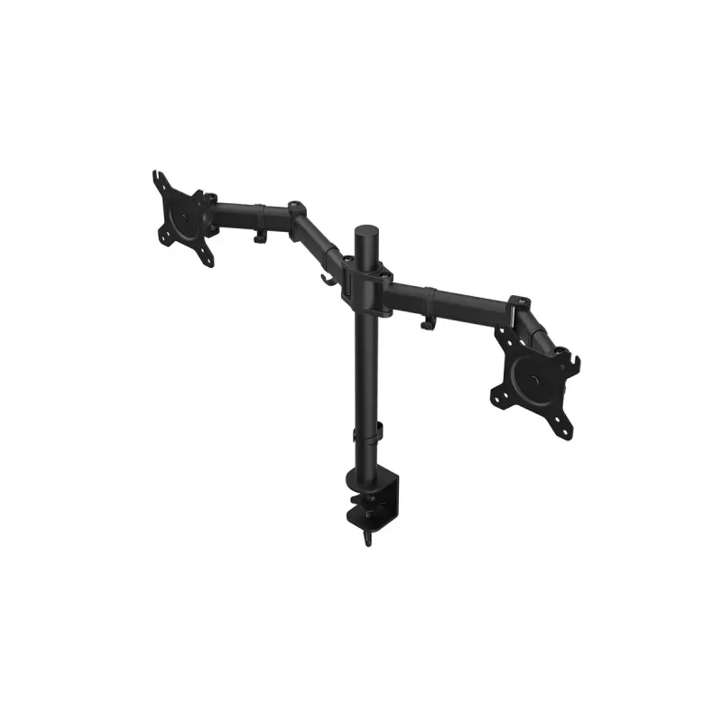 Monitora stiprinājums ENDORFY Atlas Double 2 displejiem 27 collas (68,6 cm), skava, VESA 75x75–100x100, maks. 8 kg uz ekrānu, melns