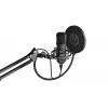 PC mikrofons ENDORFY Solum — vadu USB-C kardioīds mikrofons, 16 bitu/48 kHz, 18–21000 Hz, galda statīvs, 2,9 m kabelis, austiņu izeja, pop filtrs