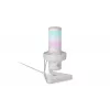 PC mikrofons ENDORFY AXIS Streaming balta — USB, kardioīds, 30–18 kHz, 192 kHz/24 bitu, galda statīvs, klusināšana, austiņu izeja