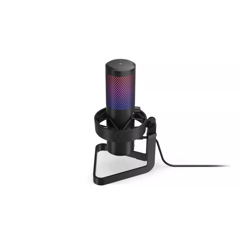 PC mikrofons ENDORFY AXIS Streaming — USB Type-C, 24 bitu/192 kHz, 30–18 000 Hz, galda statīvs, melns