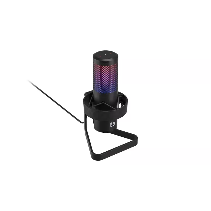 PC mikrofons ENDORFY AXIS Streaming — USB Type-C, 24 bitu/192 kHz, 30–18 000 Hz, galda statīvs, melns