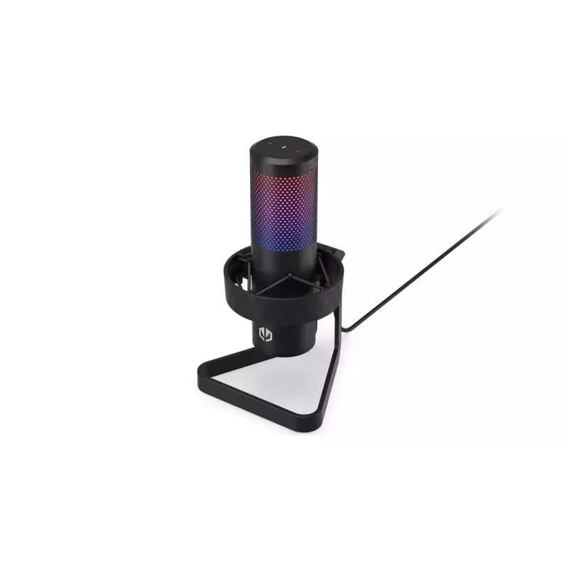 PC mikrofons ENDORFY AXIS Streaming — USB Type-C, 24 bitu/192 kHz, 30–18 000 Hz, galda statīvs, melns