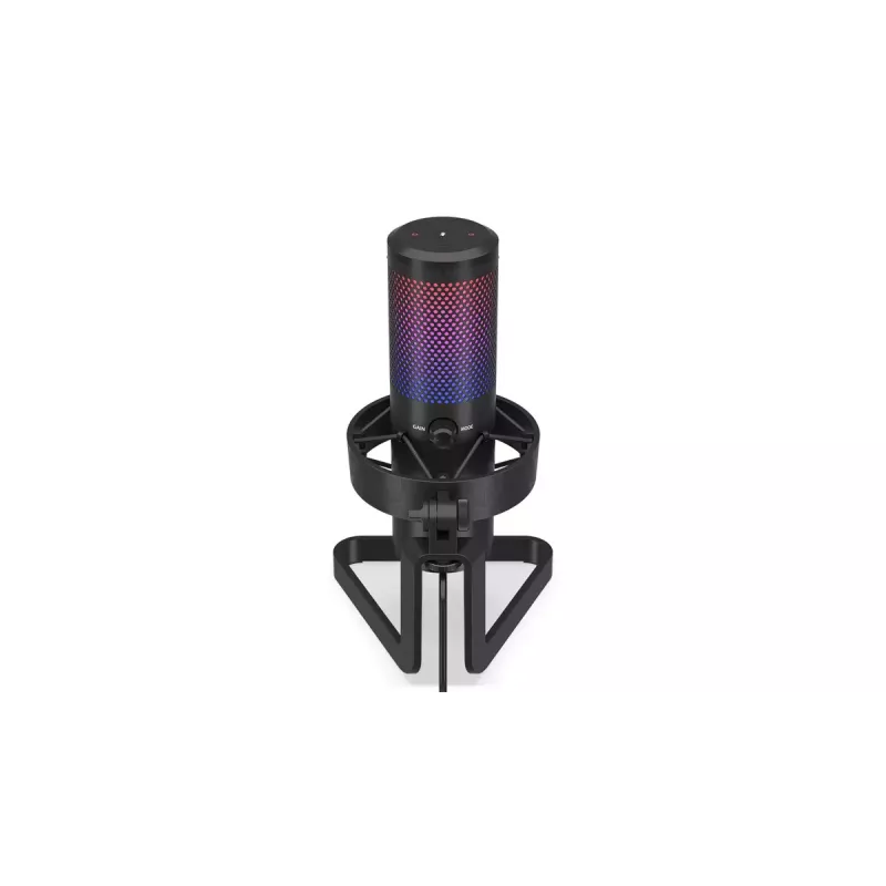PC mikrofons ENDORFY AXIS Streaming — USB Type-C, 24 bitu/192 kHz, 30–18 000 Hz, galda statīvs, melns