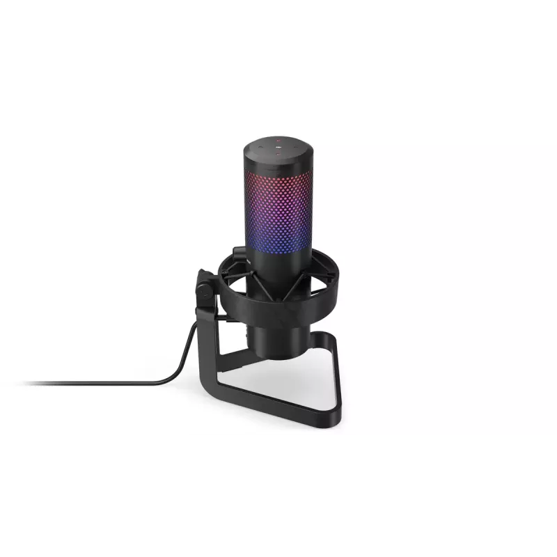 PC mikrofons ENDORFY AXIS Streaming — USB Type-C, 24 bitu/192 kHz, 30–18 000 Hz, galda statīvs, melns