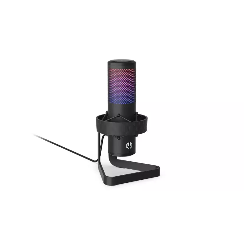PC mikrofons ENDORFY AXIS Streaming — USB Type-C, 24 bitu/192 kHz, 30–18 000 Hz, galda statīvs, melns