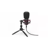 PC mikrofons ENDORFY Solum Streaming T — USB vadu, 24 bitu/48 kHz, 18–21000 Hz, galda stiprinājums, austiņu izeja, melns