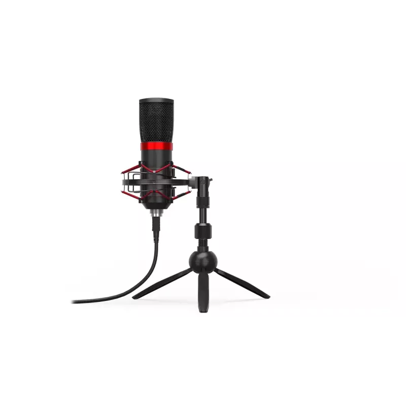 PC mikrofons ENDORFY Solum Streaming T — USB vadu, 24 bitu/48 kHz, 18–21000 Hz, galda stiprinājums, austiņu izeja, melns