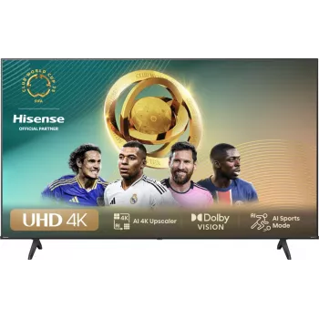 Hisense 50E6NT 127 cm (50 collas) 4K Ultra HD Smart TV Wi-Fi Melns 300 cd/m²