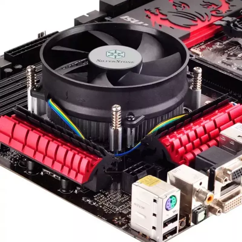Dzesētājs Silverstone NT09-115X Procesora dzesētājs 9.2 cm Alumīnijs