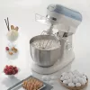 Ariete 1588 Vintage mikseris, planetārais mikseris maizei, picai, kūkām un konditorejas izstrādājumiem, 5,5 L tilpums, 7 ātrumi, 2400 vati, pasteļzils