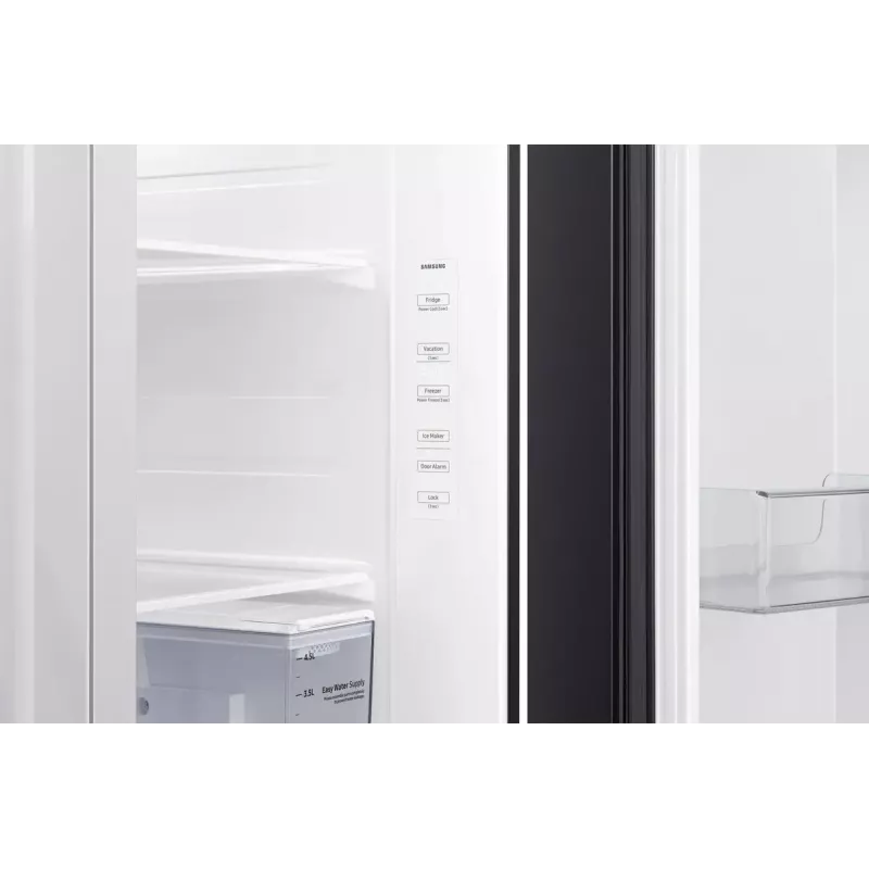 Samsung RS64DG5303B1 ledusskapis ar sānu durvīm Brīvi stāvošs 628 L Melns, Nerūsējošais tērauds