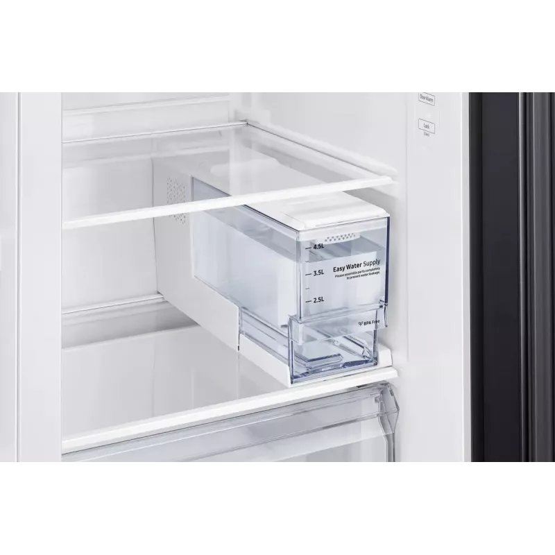 Samsung RS64DG5303B1 ledusskapis ar sānu durvīm Brīvi stāvošs 628 L Melns, Nerūsējošais tērauds
