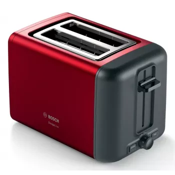 Bosch TAT3P424DE tosteris 2 šķēlēm 970 W melns, sarkans