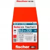 Koka konstrukciju skrūve FISCHER PowerFast II 8.0x220 mm ar iegremdēto galvu TX galvanizēta