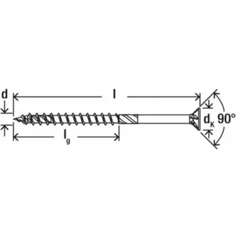 Koka konstrukciju skrūve FISCHER PowerFast II 8.0x220 mm ar iegremdēto galvu TX galvanizēta