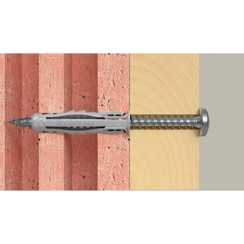 Skrūvju un dībeļu komplekts Fischer 567935 100 gab. neilons 6 mm urbuma diametrs
