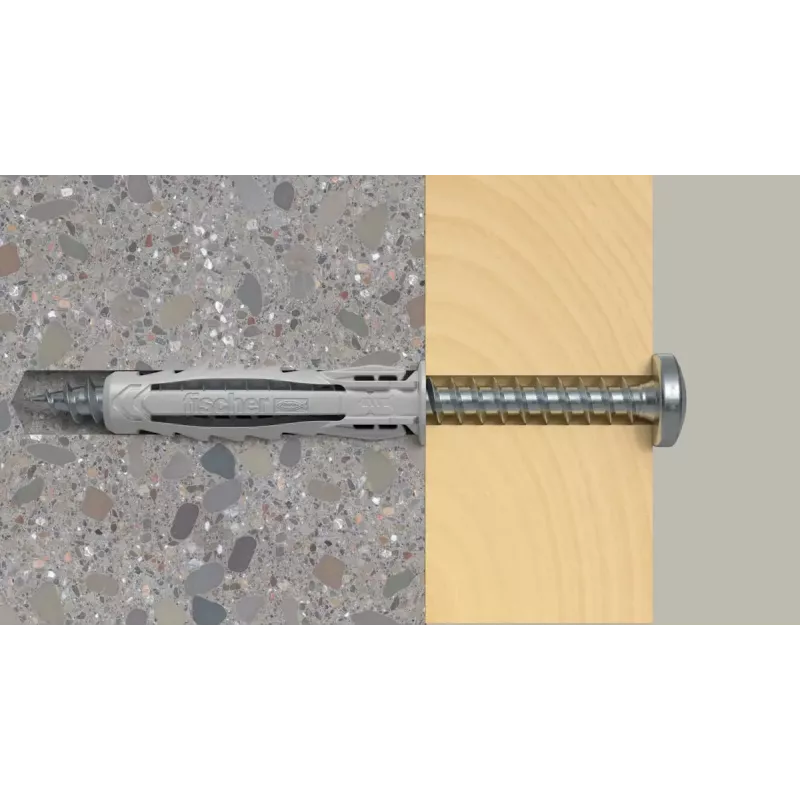 Skrūvju un dībeļu komplekts Fischer 567935 100 gab. neilons 6 mm urbuma diametrs