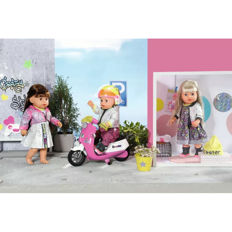 BABY born City Deluxe Scooter Combo leļļu skrejritenis