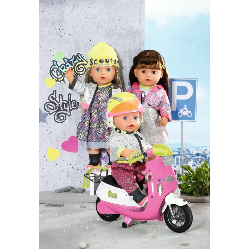 BABY born City Deluxe Scooter Combo leļļu skrejritenis