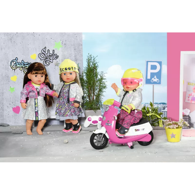 BABY born City Deluxe Scooter Combo leļļu skrejritenis