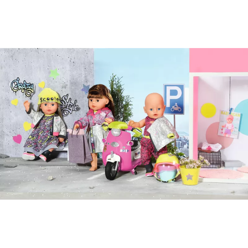 BABY born City Deluxe Scooter Combo leļļu skrejritenis