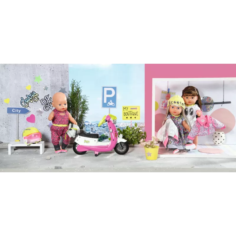 BABY born City Deluxe Scooter Combo leļļu skrejritenis
