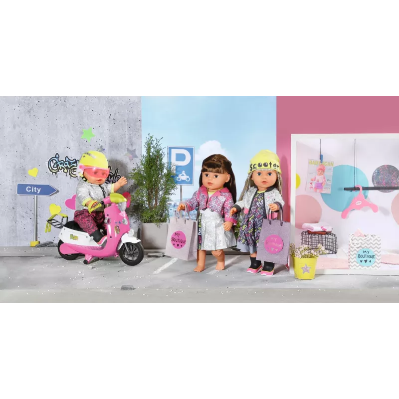 BABY born City Deluxe Scooter Combo leļļu skrejritenis