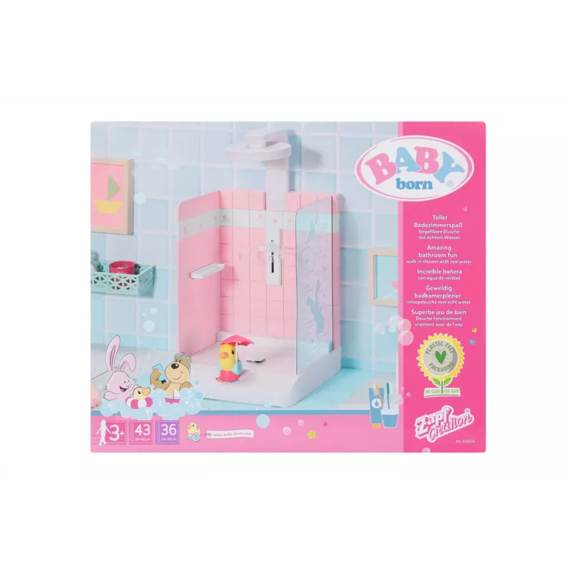 Leļļu vannas istaba BABY born Bath Walk in Shower Ieteicamais vecums 3 gadi