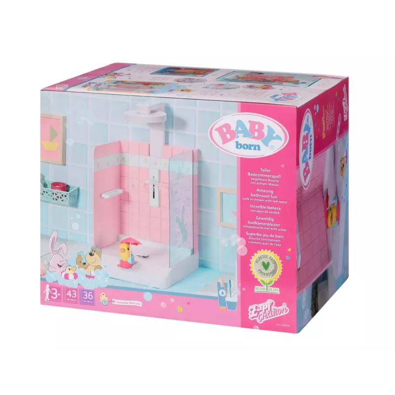 Leļļu vannas istaba BABY born Bath Walk in Shower Ieteicamais vecums 3 gadi