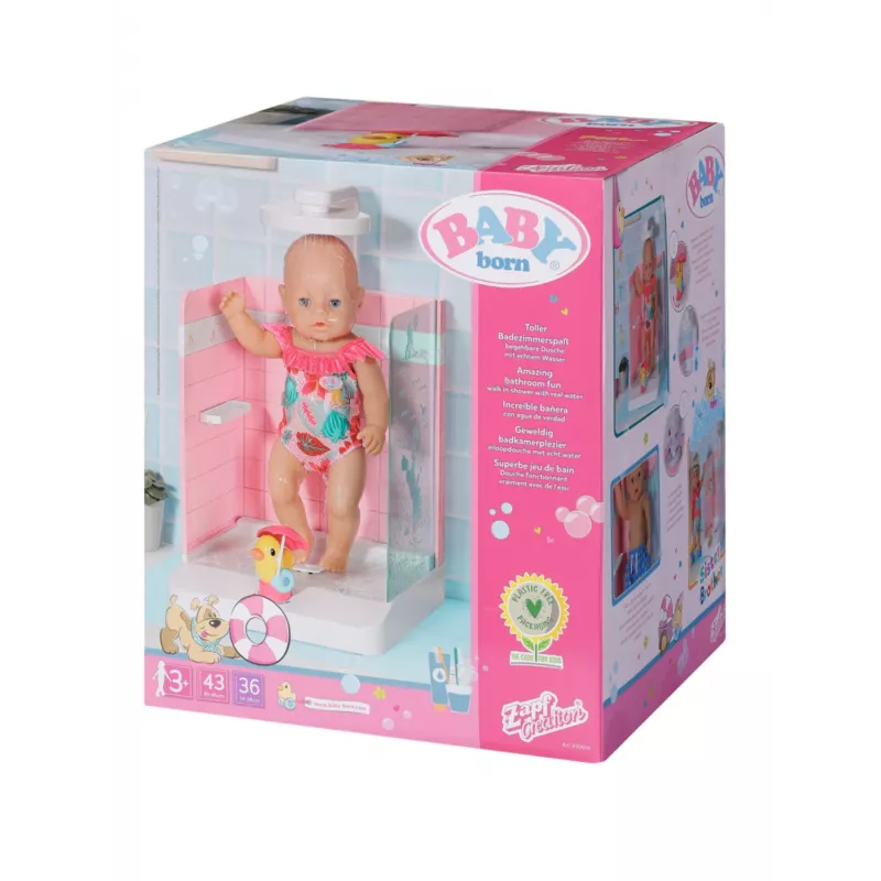 Leļļu vannas istaba BABY born Bath Walk in Shower Ieteicamais vecums 3 gadi