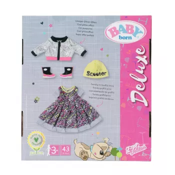 Leļļu apģērbu komplekts BABY born City Deluxe Style, no 3 gadiem, 180 g