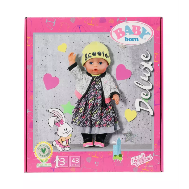 Leļļu apģērbu komplekts BABY born City Deluxe Style, no 3 gadiem, 180 g