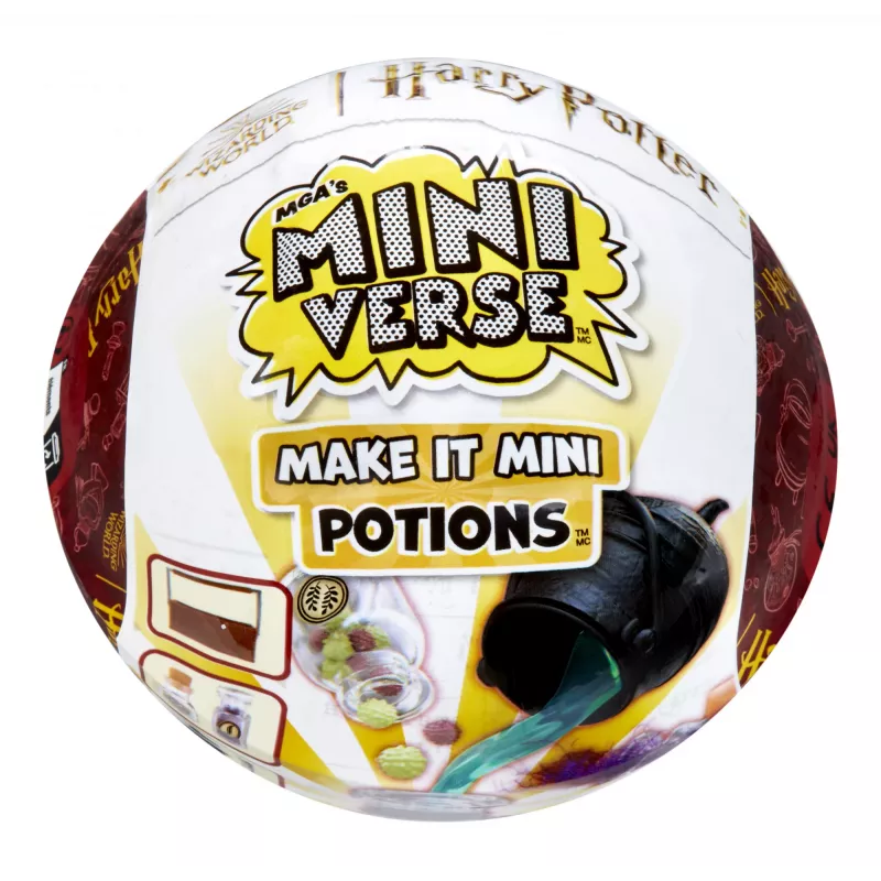 Miniverse - Harry Potter Make It Mini Potions, 8 gadi, Daudzkrāsains, Plastmasa, Sveķi
