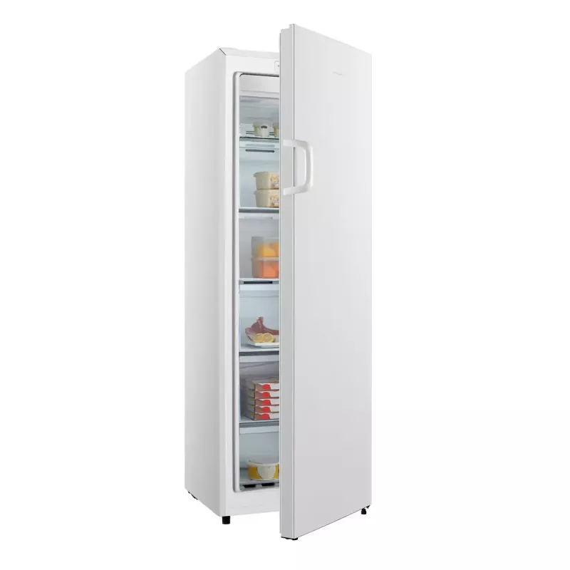 Vertikālā saldētava HISENSE FV245N4AW2 — 194 l No Frost, E klase, 15 kg/24h, labās puses eņģe, balta