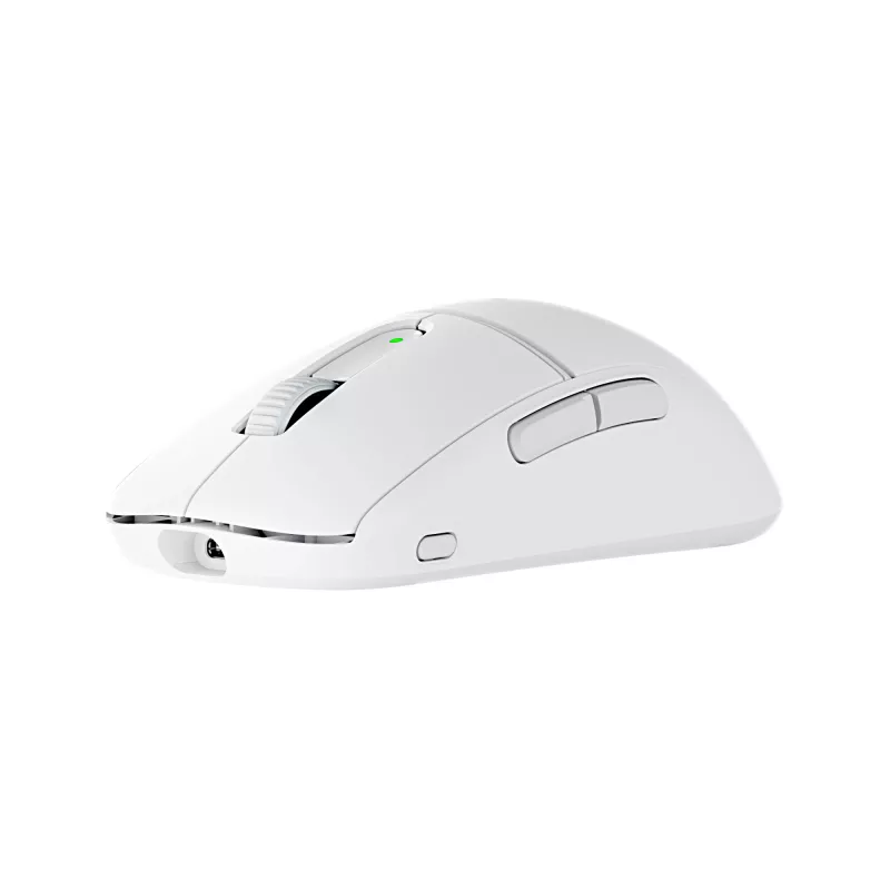 Turtle Beach Burst II Air balta – 2.4GHz bezvadu spēļu pele: 47g īpaši viegla, optiskie slēdži, 26K DPI optiskais sensors, Bluetooth, 120h baterija