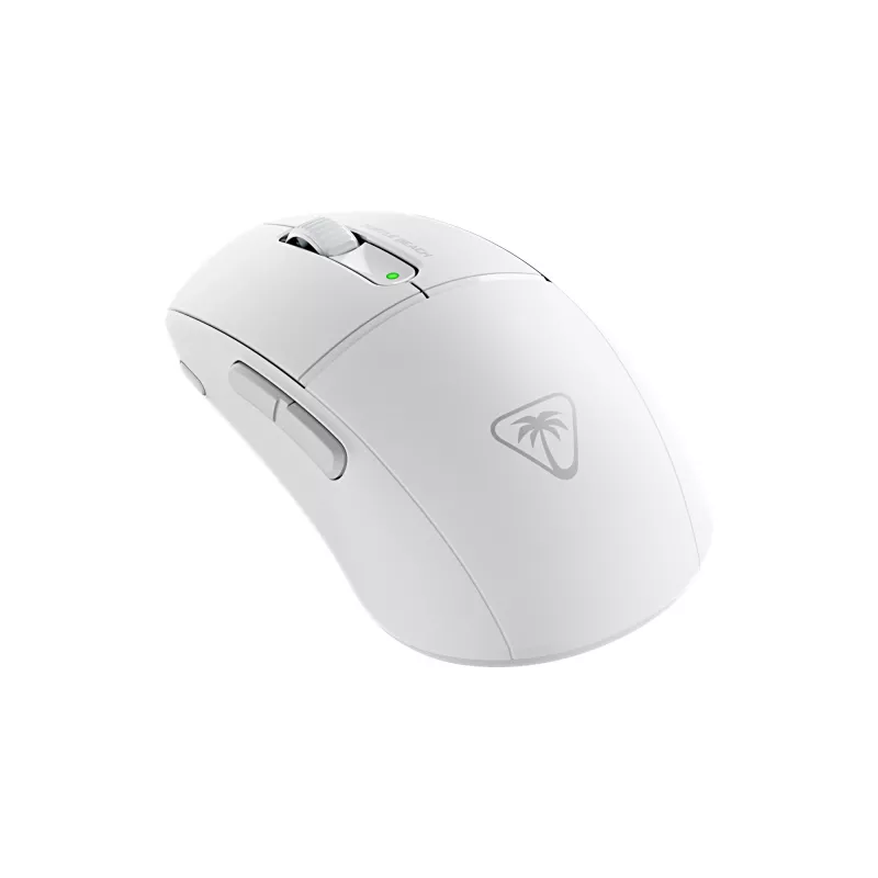 Turtle Beach Burst II Air balta – 2.4GHz bezvadu spēļu pele: 47g īpaši viegla, optiskie slēdži, 26K DPI optiskais sensors, Bluetooth, 120h baterija