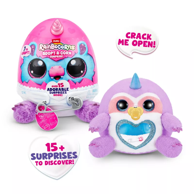 Rotaļu figūra Zuru Rainbowcorns Adopt-A-Corn Surprise — dažāda kolekcionējama mini figūra (asortimenta prece)