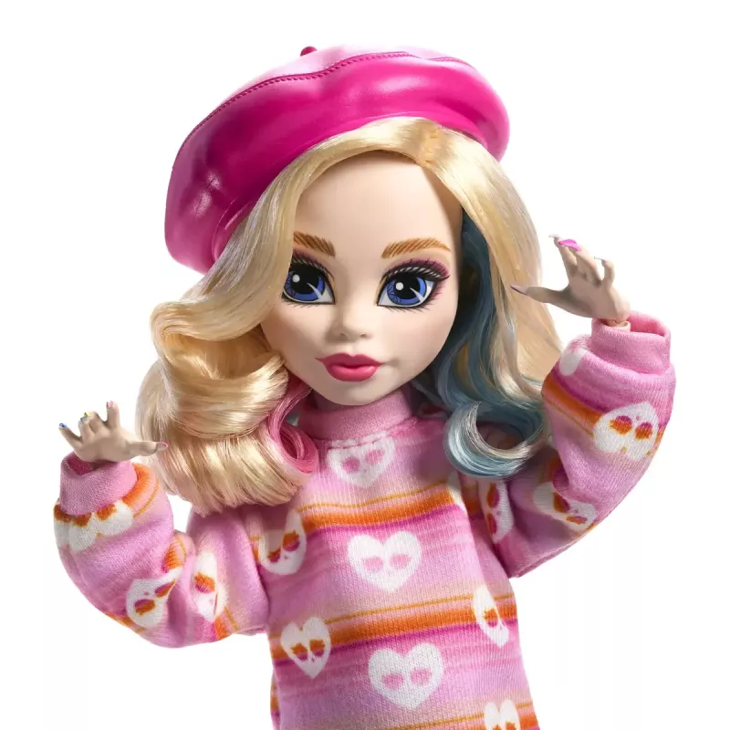 Modes lelle Mattel Monster High Wednesday Enid Sinclair Daudzkrāsaina