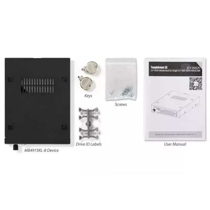 Nesēja panelis Icy Dock MB491SKL-B