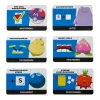 Galda spēle Scrabble Pokémon, klasiska ģimenes vārdu spēle ar diviem spēles variantiem 2–4 spēlētājiem, vācu izdevums