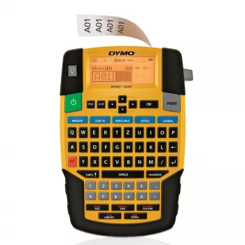 DYMO RHINO 4200 rūpnieciskais etiķešu printeris | QWERTZ tastatūra un laiku taupošie karstie taustiņi | Izturīgs etiķešu printeris darba vietām un smagiem marķēšanas darbiem